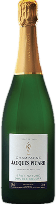 71,95 € Kostenloser Versand | Weißer Sekt Jacques Picard Zero Dosage Brut Natur A.O.C. Champagne Champagner Frankreich Spätburgunder, Chardonnay, Pinot Meunier Flasche 75 cl