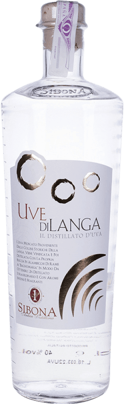 119,95 € Envío gratis | Grappa Sibona Uvedilanga Italia Botella Especial 1,5 L