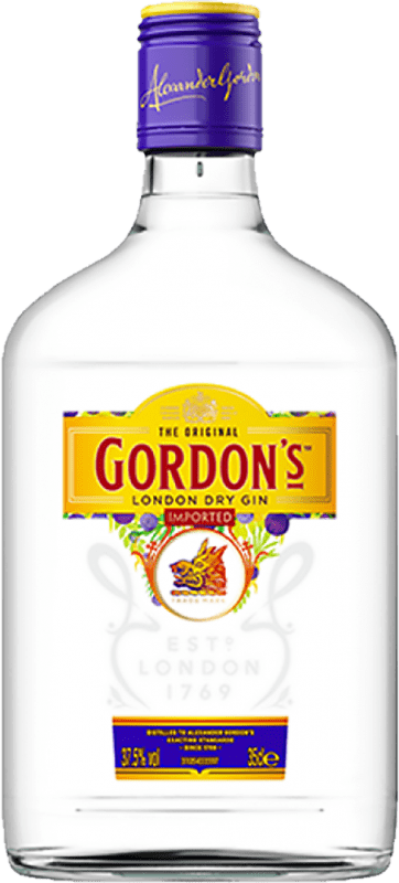 13,95 € Spedizione Gratuita | Gin Gordon's Regno Unito Bottiglia Fiaschetta 35 cl