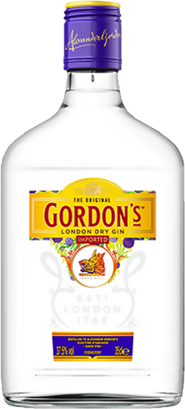 12,95 € Envío gratis | Ginebra Gordon's Reino Unido Petaca Pequeña 35 cl
