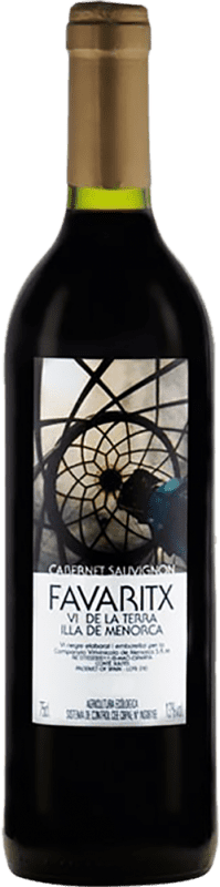 27,95 € Envío gratis | Vino Tinto Favaritx I.G.P. Vi de la Terra de Illa de Menorca España Cabernet Sauvignon Botella 75 cl
