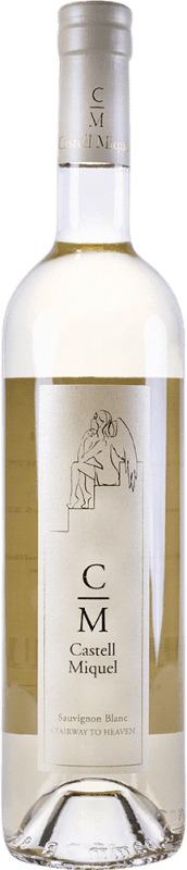21,95 € Envio grátis | Vinho branco Castell Miquel Espanha Sauvignon Branca Garrafa 75 cl