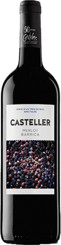 6,95 € Spedizione Gratuita | Vino Rosso Covides Casteller D.O. Penedès Spagna Tempranillo, Merlot 75 cl