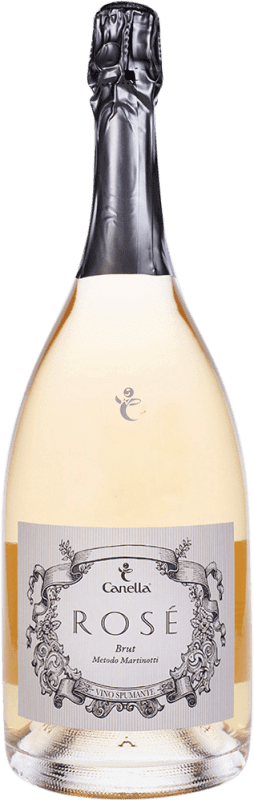 26,95 € 送料無料 | ロゼスパークリングワイン Canella Rosé Brut D.O.C. Prosecco イタリア Pinot Black マグナムボトル 1,5 L