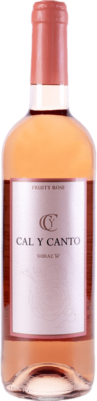 3,95 € Бесплатная доставка | Розовое вино Cal y Canto Rosado I.G.P. Vino de la Tierra de Castilla Испания Syrah бутылка 75 cl