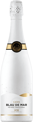 10,95 € Envio grátis | Espumante branco Family Owned Blau de Mar Ice White Semi-seco Semi-doce D.O. Cava Espanha Macabeo, Xarel·lo, Parellada Garrafa 75 cl