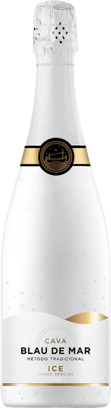 10,95 € Envio grátis | Espumante Branco Family Owned Blau de Mar Ice Semiseco — Meio Seco D.O. Cava Espanha Macabeo, Xarel·lo, Parellada 75 cl