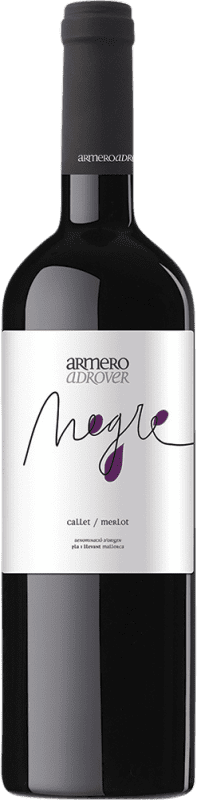 16,95 € Free Shipping | Red Wine Armero Adrover D.O. Pla i Llevant Spain Merlot, Callet Bottle 75 cl