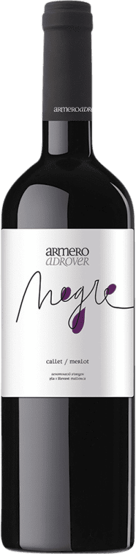 17,95 € Free Shipping | Red wine Armero Adrover Negre D.O. Pla i Llevant Spain Merlot, Callet Bottle 75 cl