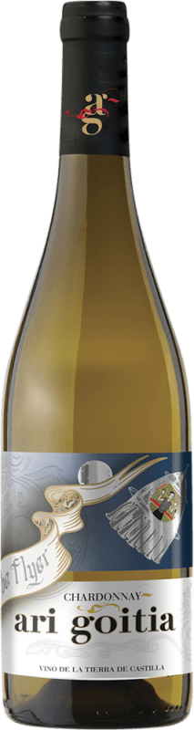 6,95 € 免费送货 | 白酒 Family Owned Ari Goitia Blanco I.G.P. Vino de la Tierra de Castilla 西班牙 Chardonnay 瓶子 75 cl
