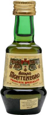 6,95 € Бесплатная доставка | Амаретто Amaro Montenegro Италия миниатюрная бутылка 2 cl