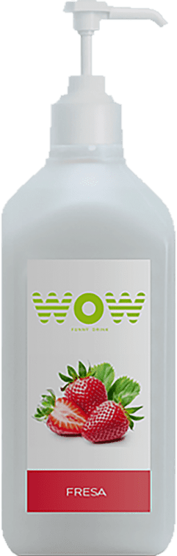 56,95 € Envío gratis | Schnapp WOW Fresa Base Master Fruit España Botella Especial 2 L