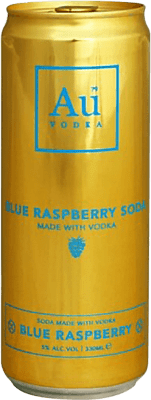 59,95 € Envío gratis | Caja de 12 unidades Refrescos y Mixers Au Blue Raspberry Reino Unido Lata 33 cl