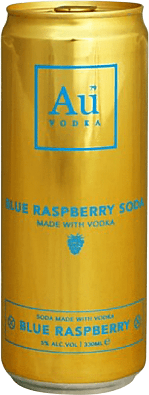 59,95 € Free Shipping | 12 units box Mixer Au Blue Edition United Kingdom Can 33 cl Raspberry