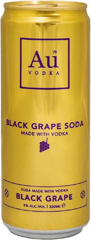 45,95 € 送料無料 | 12個入りボックス 飲み物とミキサー Au Black Grape Soda イギリス アルミ缶 33 cl