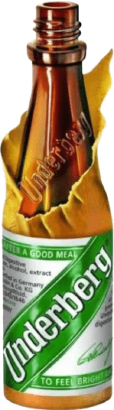 6,95 € 免费送货 | 盒装3个 草本利口酒 Underberg 德国 小瓶装 2 cl