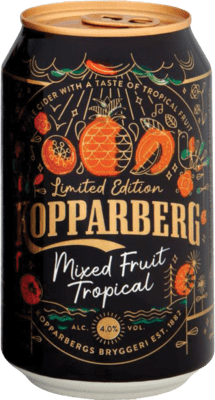 71,95 € Spedizione Gratuita | Scatola da 24 unità Sidro Kopparberg Mixed Fruit Tropical Svezia Lattina 50 cl