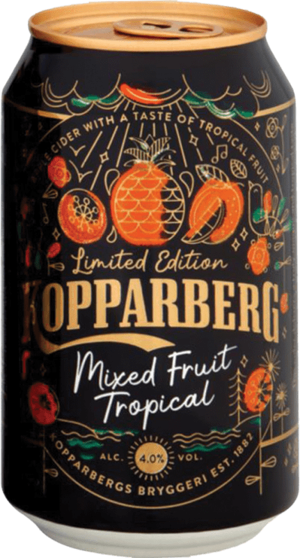 72,95 € 送料無料 | 24個入りボックス サイダー Kopparberg Mixed Fruit Tropical スウェーデン アルミ缶 50 cl