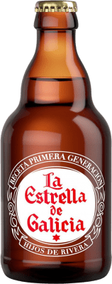 34,95 € Free Shipping | 24 units box Beer Estrella Galicia Spain One-Third Bottle 33 cl