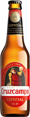 37,95 € 送料無料 | 24個入りボックス ビール Cruzcampo スペイン 3分の1リットルのボトル 33 cl