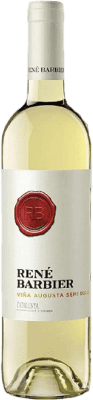 126,95 € Envio grátis | Caixa de 24 unidades Vinho Branco René Barbier Semiseco — Meio Seco D.O. Catalunya Catalunha Espanha Macabeo, Xarel·lo, Parellada, Moscatel Meia Garrafa 37 cl