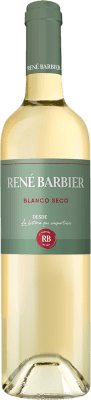 131,95 € Envio grátis | Caixa de 24 unidades Vinho Branco René Barbier Seco D.O. Catalunya Catalunha Espanha Macabeo, Xarel·lo, Parellada Meia Garrafa 37 cl