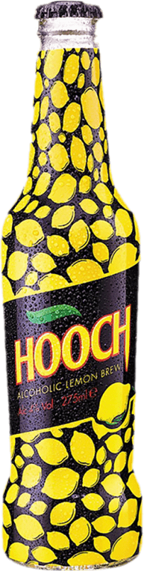 44,95 € Бесплатная доставка | Коробка из 24 единиц Миксер Hooch Brew Объединенное Королевство Мини-бутылка 27 cl Lemon — Лимон