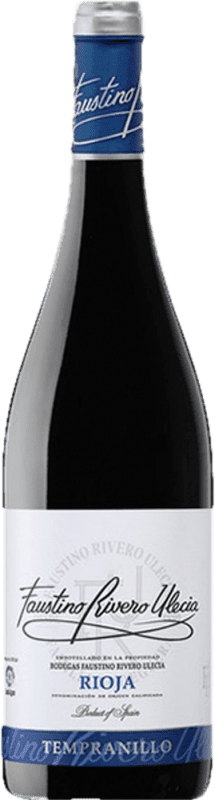 116,95 € Kostenloser Versand | 24 Einheiten Box Rotwein Faustino Rivero Tinto D.O.Ca. Rioja La Rioja Spanien Tempranillo, Grenache Tintorera Halbe Flasche 37 cl