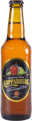 64,95 € Kostenloser Versand | 24 Einheiten Box Cidre Kopparberg Fresa Lima Schweden Drittel-Liter-Flasche 33 cl
