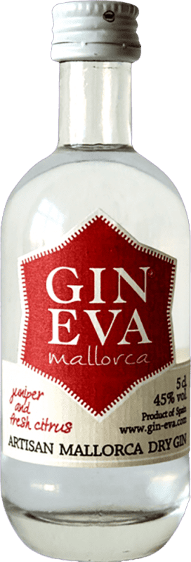 72,95 € Envoi gratuit | Boîte de 16 unités Gin Eva Clásico Espagne Bouteille Miniature 5 cl