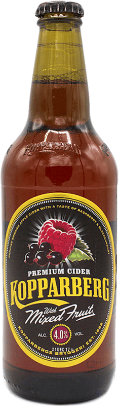 63,95 € Free Shipping | 15 units box Cider Kopparberg Sweden Medium Bottle 50 cl Fruit Mix