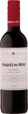 96,95 € 免费送货 | 盒装12个 红酒 Marqués del Atrio Tinto 岁 D.O.Ca. Rioja 拉里奥哈 西班牙 Grenache 半瓶 37 cl