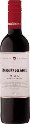 92,95 € Envoi gratuit | Boîte de 12 unités Vin Rouge Marqués del Atrio Crianza D.O.Ca. Rioja La Rioja Espagne Garnacha — Grenache Demi-Bouteille 37 cl
