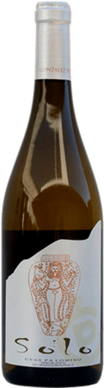 16,95 € Envío gratis | Vino blanco González Palacios Solo España Palomino Fino Botella 75 cl