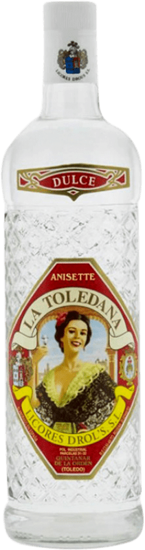 12,95 € Envío gratis | Anís Hijos de Francisco Serrano. La Toledana España Botella 1 L