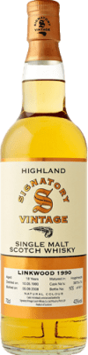 66,95 € Kostenloser Versand | Whiskey Single Malt Signatory Vintage at Linkwood 1990 Großbritannien Flasche 70 cl