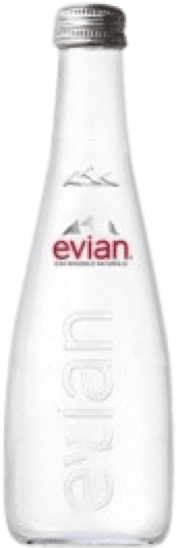 2,95 € Envío gratis | Agua Evian Mineral Natural Francia Botellín Tercio 33 cl