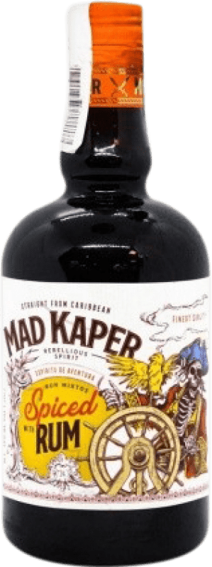 18,95 € Envío gratis | Ron Mad Kaper Spiced Bélgica Botella 70 cl