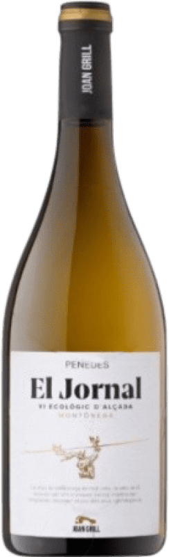 26,95 € Spedizione Gratuita | Vino Bianco Joan Grill El Jornal Montònega Giovane D.O. Penedès Catalogna Spagna 75 cl