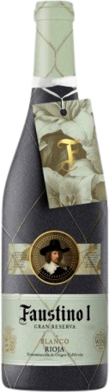 32,95 € 免费送货 | 白酒 Faustino I 大储备 D.O.Ca. Rioja 拉里奥哈 西班牙 瓶子 75 cl