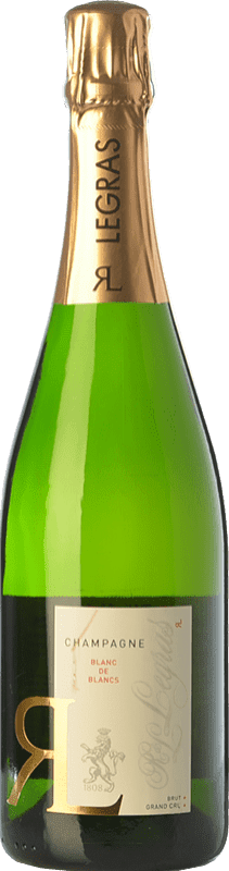 108,95 € 送料無料 | 白のスパークリングワイン Legras Brut — ブリュット Grand Cru, Blanc de Blancs A.O.C. Champagne シャンパン フランス マグナムボトル 1,5 L