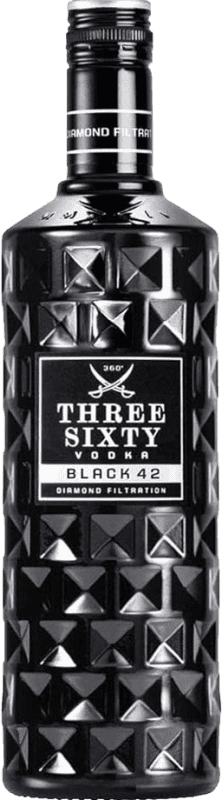 77,95 € Envío gratis | Vodka Three Sixty Black 42 Alemania Botella Especial 3 L