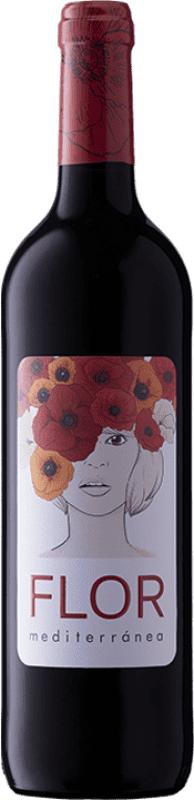 7,95 € Envio grátis | Vinho tinto Celler Ronadelles Flor Mediterránea Tinto D.O. Montsant Catalunha Espanha Garrafa 75 cl