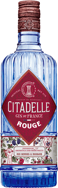 27,95 € 送料無料 | ジン Citadelle Rouge フランス 70 cl Red Berries — 赤いベリー, Rhubarb — ルバーブ