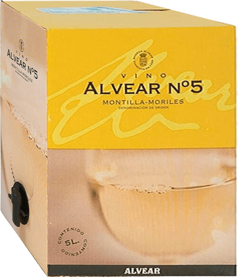 23,95 € Envio grátis | Vinho branco Alvear Nº 5   D.O. Montilla-Moriles Espanha Bag in Box 5 L