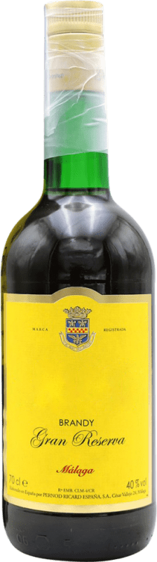 181,95 € Envio grátis | Brandy Conhaque 1866. Málaga Grande Reserva Espanha Garrafa 70 cl