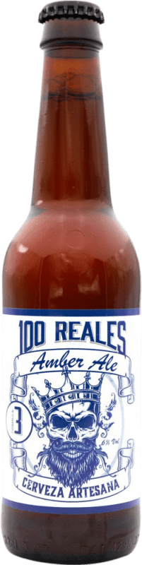 2,95 € Envoi gratuit | Bière 100 Reales Ale, Artesanal — Artisanale, Amber — Ambrée Espagne Bouteille Tiers 33 cl