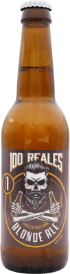 4,95 € 免费送货 | 啤酒 100 Reales Blonde Ale 西班牙 三分之一升瓶 33 cl