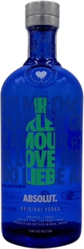 29,95 € Kostenloser Versand | Wodka Absolut A Drop of Love Schweden Flasche 70 cl