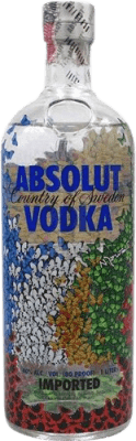 2 035,95 € 免费送货 | 伏特加 Absolut Brazilian Butterfly 瑞典 瓶子 1 L